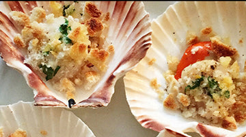 Baked Scallops with Lemon & Parsley