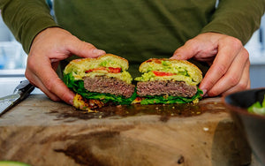organic grass fed beef burger recipe for national burger day